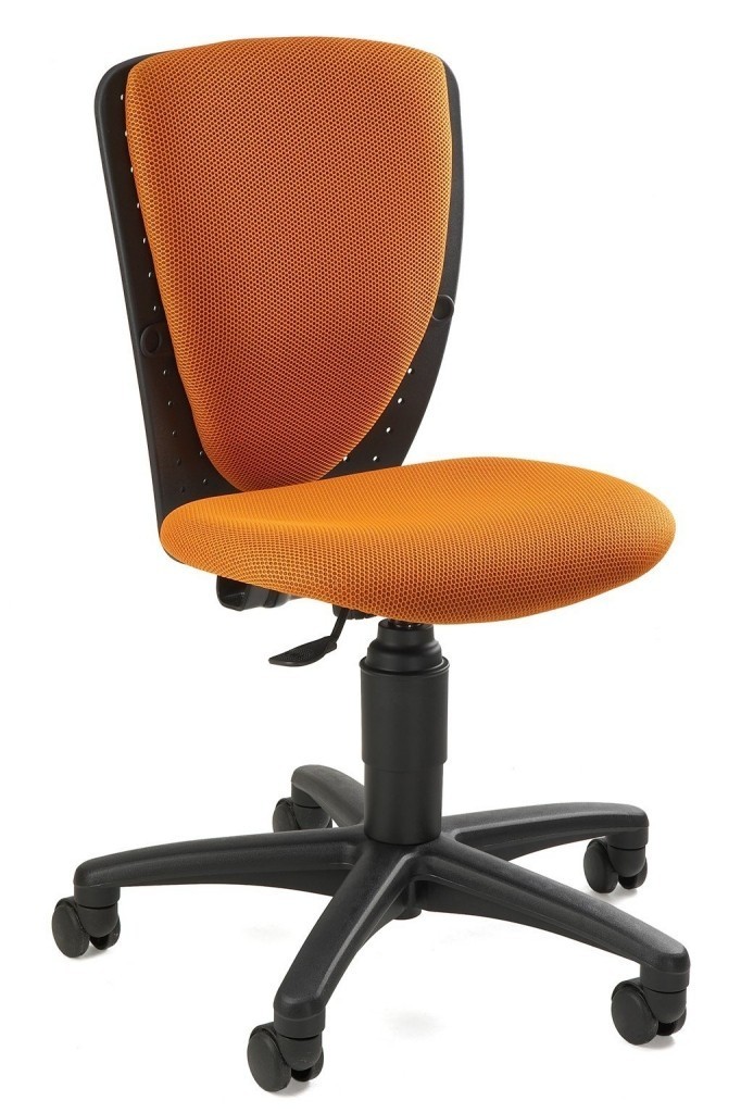 Topstar Topstar - dětská židle HIGH S'COOL - oranžová, plast + textil