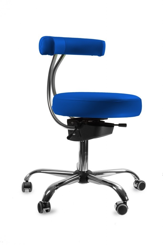 Spinergo MEDICAL Spinergo - aktivní židle pro zdravotníky - modrá, plast + textil + kov