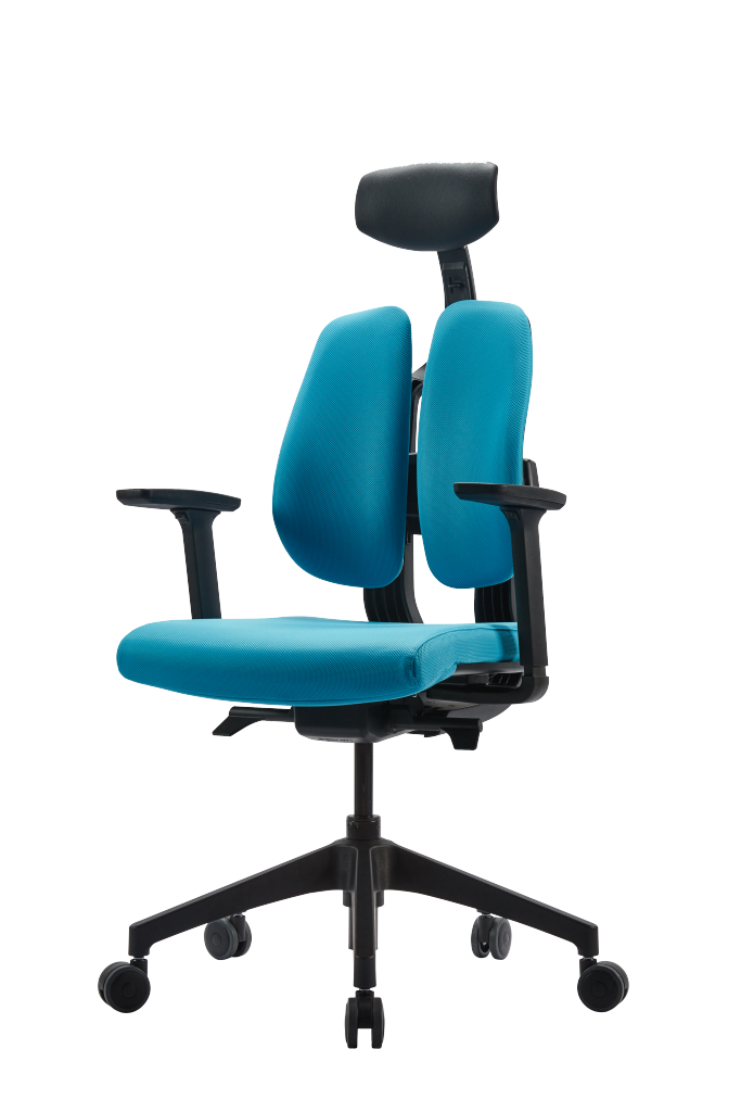 DUORest Ergonomická židle Butterfly - DUORest - modrá, plast + textil