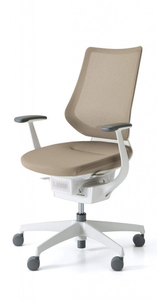 Levně Kokuyo Japonská aktivní židle - Kokuyo ING GLIDER 360° bílá kostra