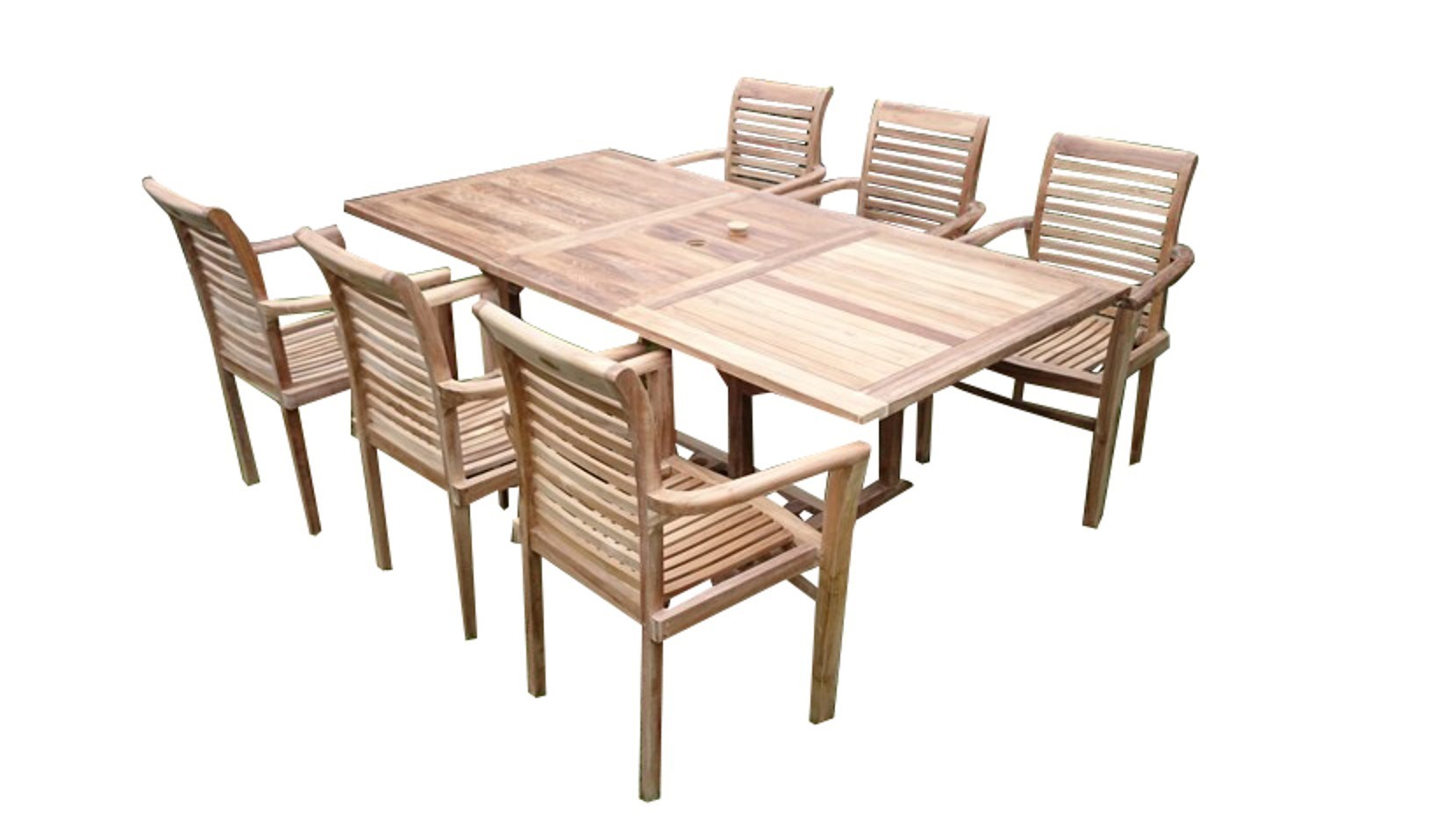 Levně Texim BALI I - zahradní jídelní stůl + 6 x křeslo STUCKING/NEW