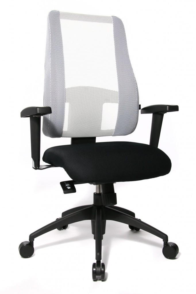 Topstar Topstar - kancelářská židle Sitness Lady Deluxe - bílá, plast + textil + kov