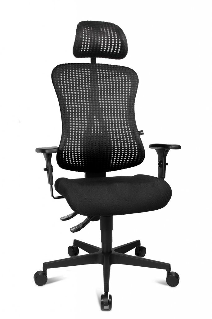 Topstar Topstar - aktivní kancelářská židle s podhlavníkem Sitness 90, plast + textil + kov