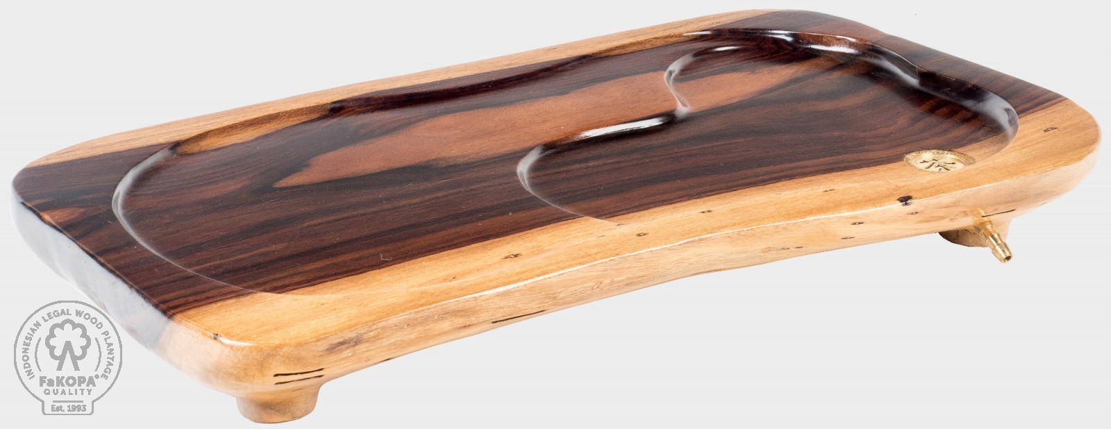 FaKOPA s. r. o. UMI XIV - čajové moře z rosewoodu 59 x 34 cm, rosewood