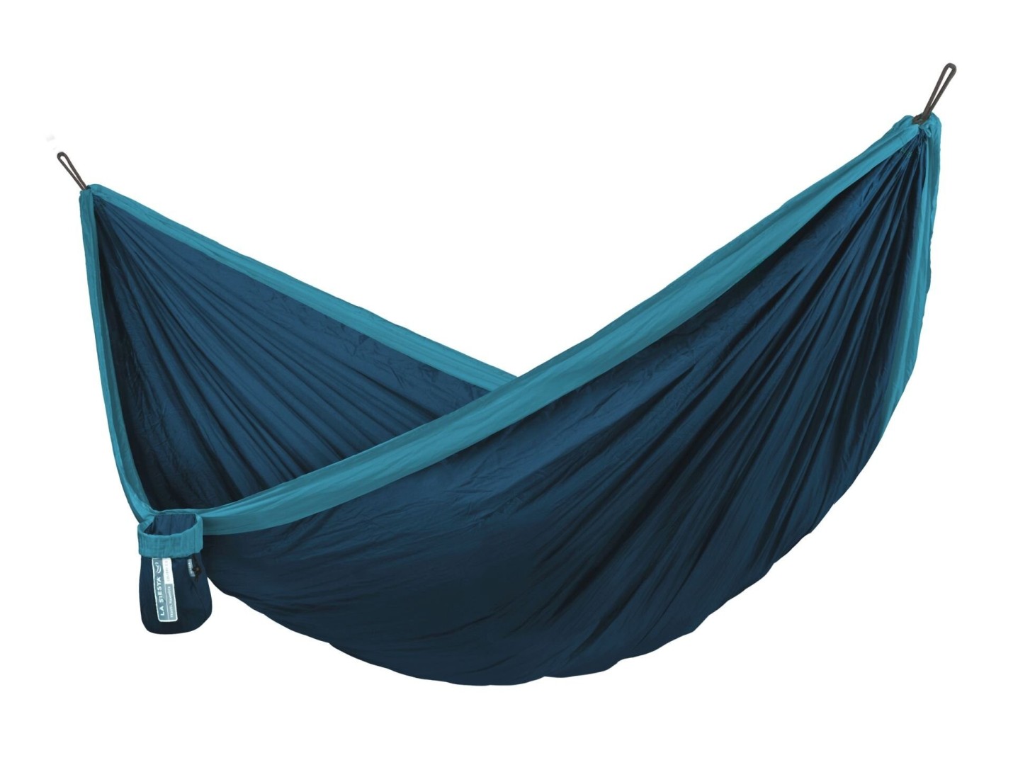 La Siesta COLIBRI 3.0 DOUBLE - cestovní houpací síť lehká jako pírko a přesto velmi pevná, 100 % polyamid / lana: 100 % polyester / hák: letecký hliník