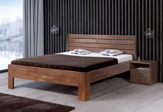BMB GLORIA XL - masivní dubová postel 120 x 200 cm, dub masiv
