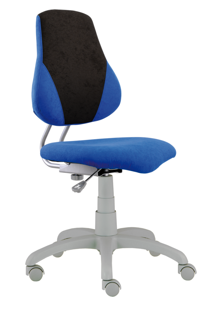 Alba CR Fuxo V-line - Alba CR dětská rostoucí židle - modro-šedá, plast + textil + kov