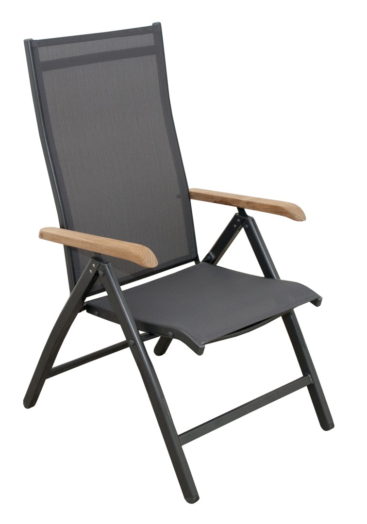 Levně Doppler CONCEPT TEAK - zahradní hliníkové polohovací křeslo