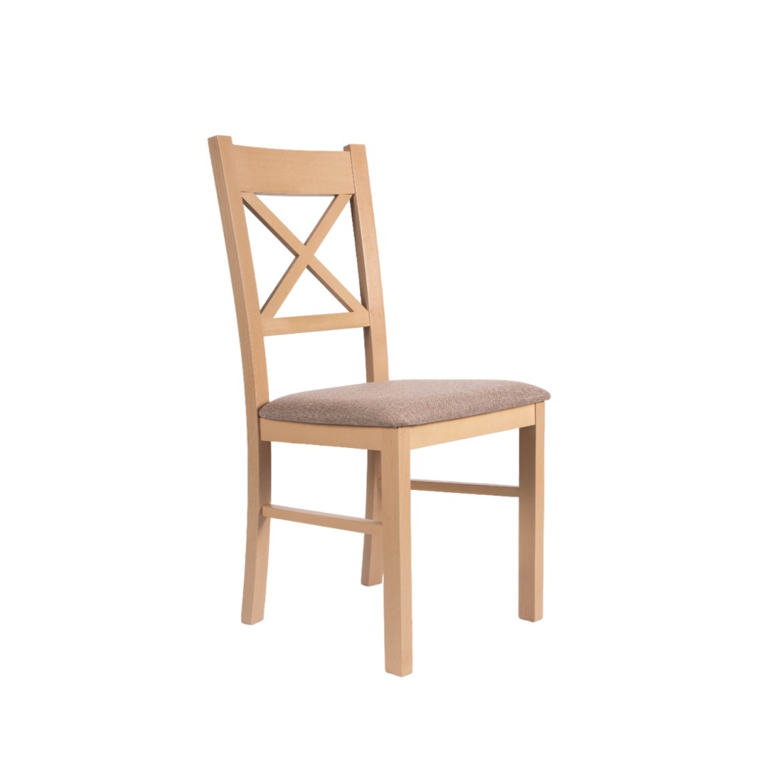 BMB ROSA - interiérová jídelní židle, dub + čalounění