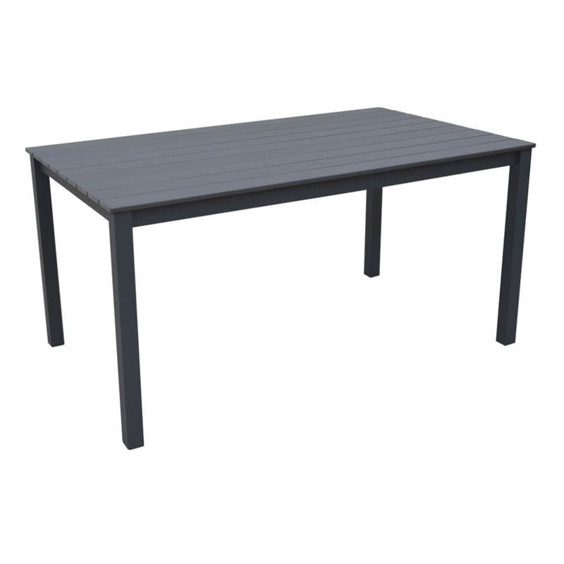 Asko a.s. CALVIN 143 - zahradní stůl šedý / antracit, hliník + polywood