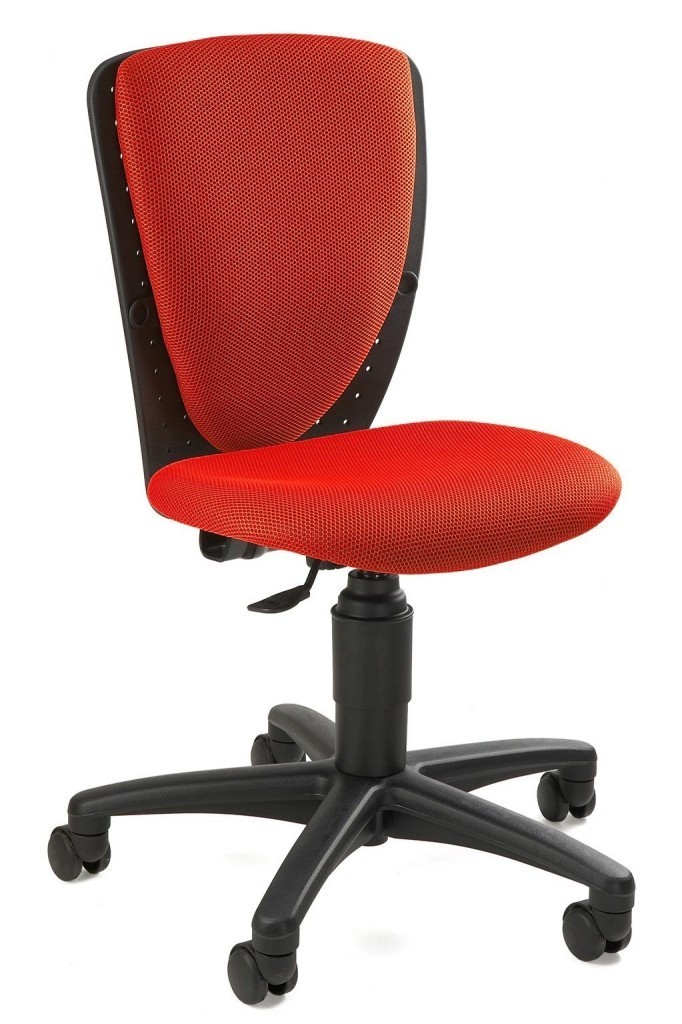 Topstar Topstar - dětská židle HIGH S'COOL - červená, plast + textil