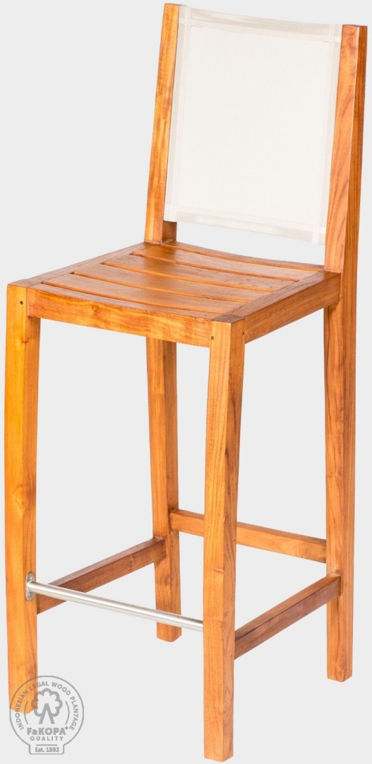 FaKOPA s. r. o. MERY - zahradní barová židle z teaku, teak