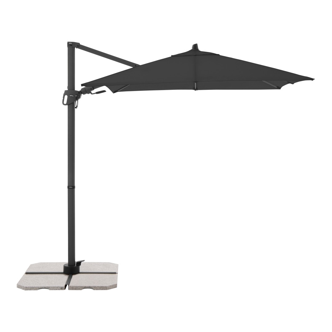 Levně Derby DERBY DX 210 x 210 cm – zahradní slunečník s boční tyčí antracitová (kód barvy 840)