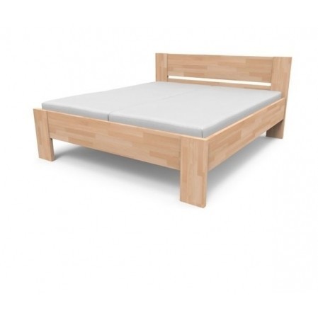 TEXPOL NIKOLETA - masivní dubová postel s plným čelem 100 x 200 cm, dub masiv