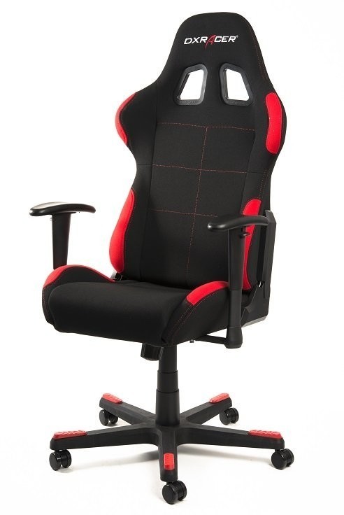 DXRacer DXRacer - OH/FD01 herní židle látková - červená, ocel + plast
