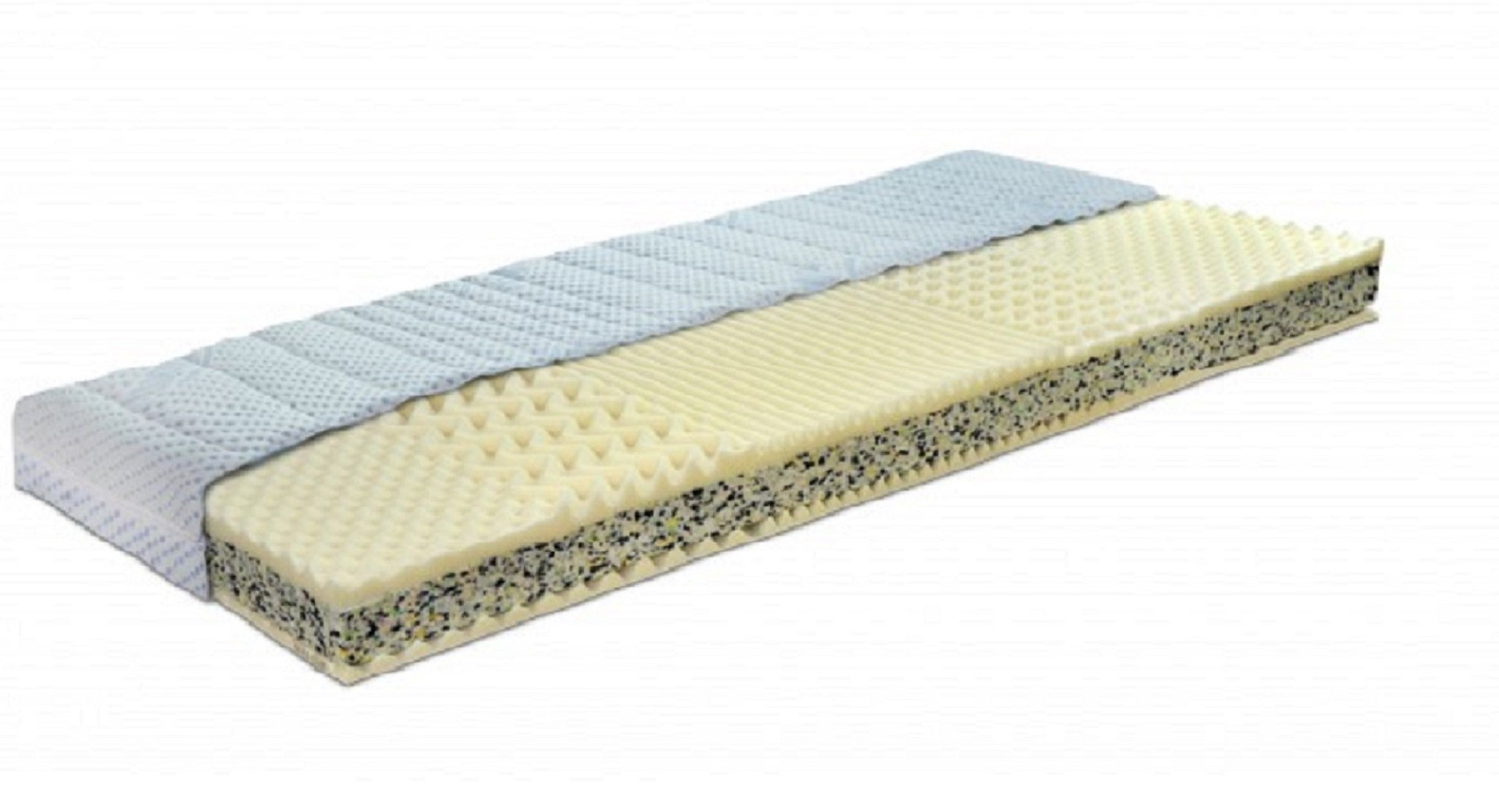 Moravia Comfort FENIX BASIC - tuhá sendvičová matrace Hlavní matrace (90 x 200 cm) + opěrka (45+45 x 200 cm), snímatelný potah