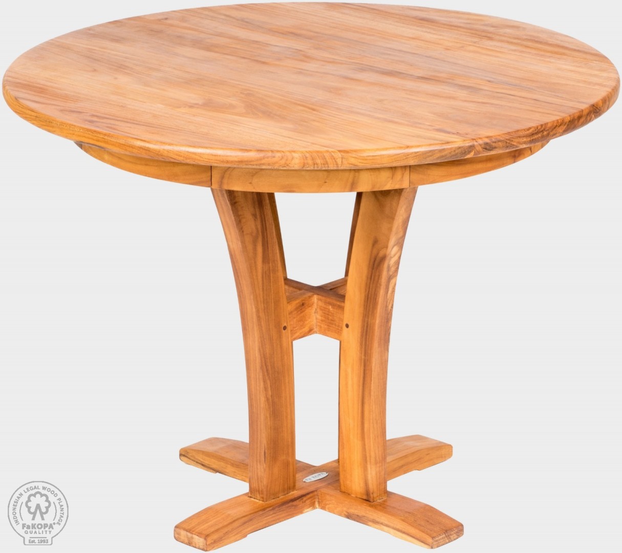 FaKOPA s. r. o. DANTE - kulatý stůl z teaku Ø 100 cm, teak