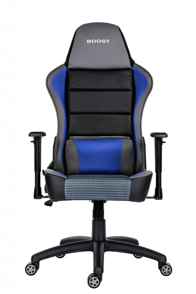 Herní židle BOOST s nosností 150 kg - Antares - modrá
