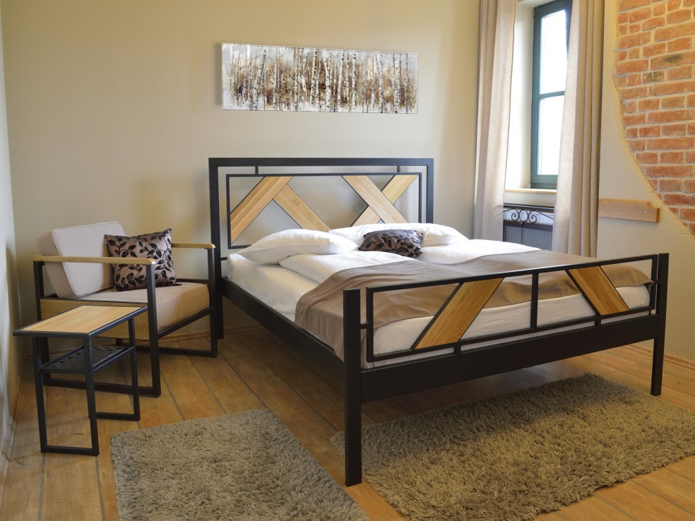 Levně IRON-ART DOVER - kovová postel v industriálním stylu 160 x 200 cm
