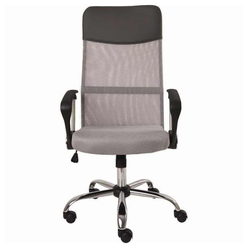 Alba CR MEDEA - Alba CR kancelářská židle - šedá, plast + textil + kov