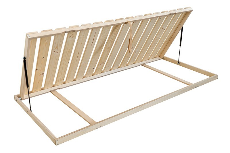 Ahorn LATT LUX 16 KOMBI - výklopný laťový rošt s nosností 140 kg 120 x 200 cm, smrkové latě