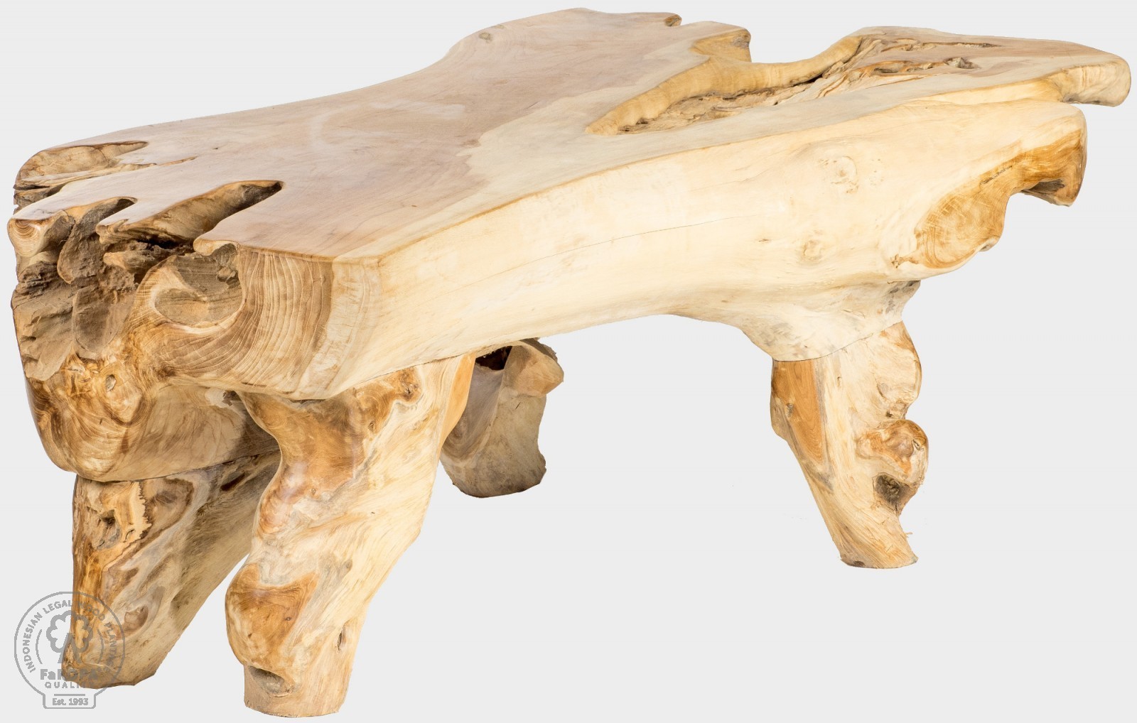 FaKOPA s. r. o. ROOT - originální konferenční stolek z teaku, teakový kořen