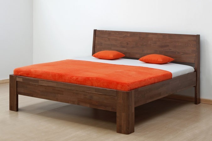 BMB GLORIA FAMILY XL - masivní dubová postel 200 x 200 cm, dub masiv