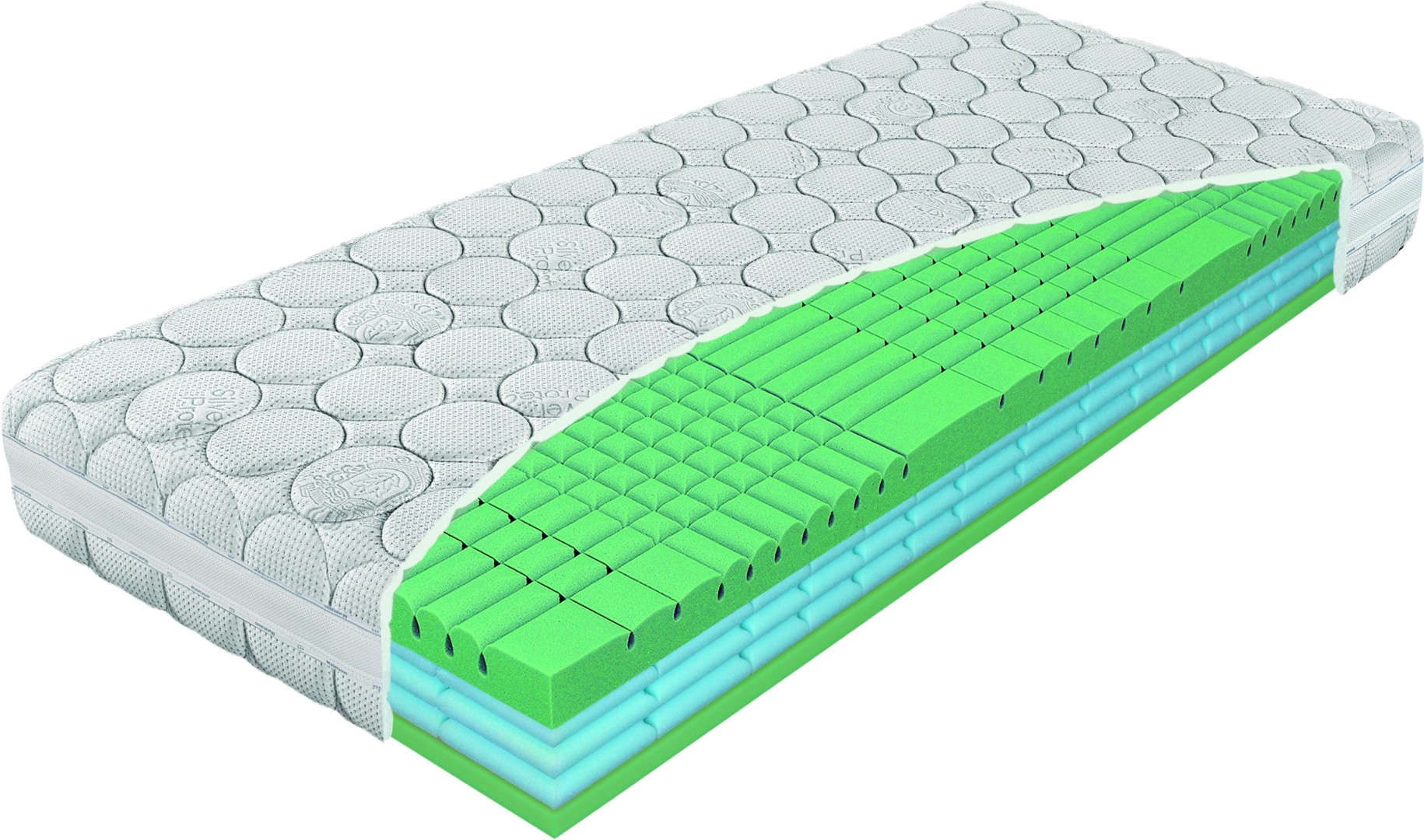 Materasso ALOE DUO - exkluzivní matrace z pěnových pružin, snímatelný potah
