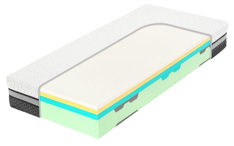Tropico SPIRIT SUPERIOR LATEX 22 cm - luxusní pružná matrace s paměťovým efektem, snímatelný potah