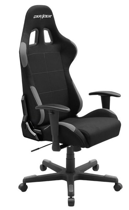 DXRacer DXRacer - OH/FD01 herní židle látková - černošedá, ocel + plast