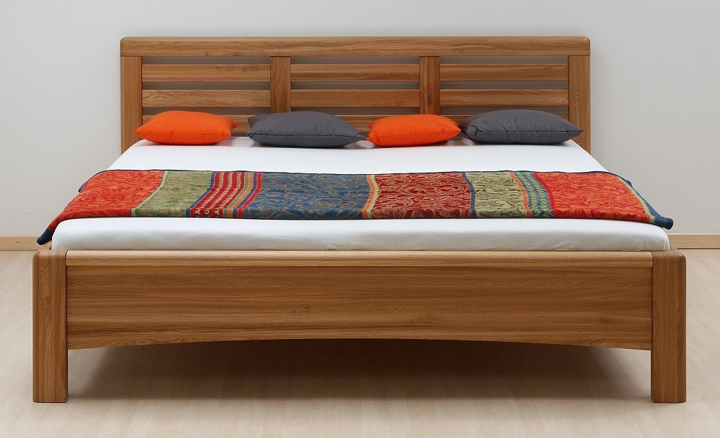 BMB VIOLA - masivní dubová postel 90 x 200 cm, dub masiv