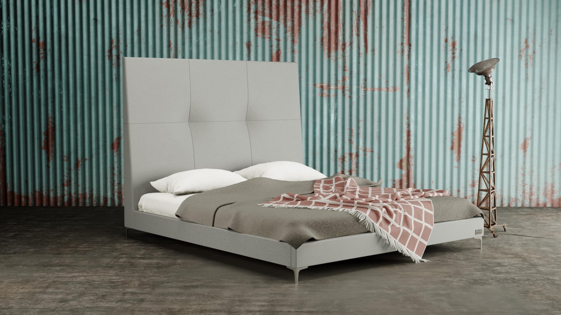 Materasso PRESTIGE - designová čalouněná postel (typ potahu A) 180 x 200 cm, celočalouněná + MDF deska