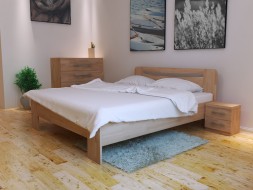 SOFIA - elegantní masivní dubová postel 140 x 200 cm
