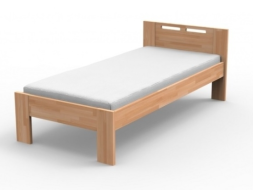 NELA - masivní buková postel s parketovým vzorem - Akce! 180 x 200 cm