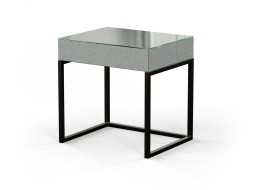 INDUSTRY - noční stolek se sklem