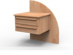 Noční stolek PETRA - z dubového masivu