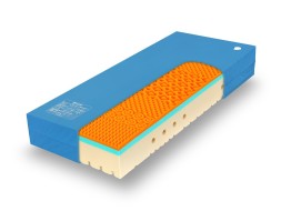 SUPER FOX VISCO Wellness 24 cm POTAH PU - matrace pro domácí péči s línou pěnou 110 x 210 cm