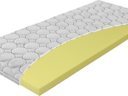 TOP VISCO 7 cm - topper z líné pěny v potahu Silver 80 x 195 cm