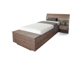 SALINA BOX U NOHOU - jednolůžková postel s vestavěným úložným boxem 80 x 200 cm