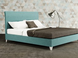 SIENA - designová čalouněná postel (typ potahu A) 200 x 200 cm