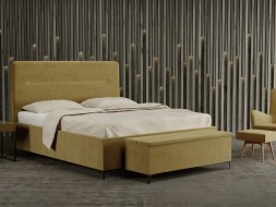 SOUL - designová čalouněná postel (typ potahu B) 90 x 200 cm