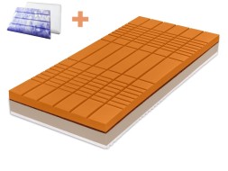 ROMANTIKA KAŠMÍR 20 cm - ortopedická matrace s kokosovým vláknem 90 x 200 cm + polštář Talisman Geltouch jako dárek