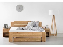GRADO - masivní dubová postel 100 x 200 cm