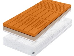 ROMANTIKA KAŠMÍR 24 cm -  ortopedická matrace s kokosovým vláknem 120 x 200 cm