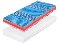 COLOR VISCO WELLNESS - měkčí matrace s 3D profilací 160 x 220 cm
