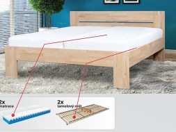 Set IDEAL - postel + matrace + rošt