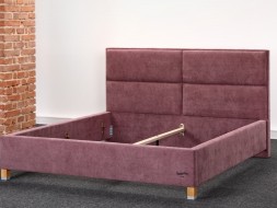 BELFAST - čalouněná postel s výrazným čelem 80 x 200 cm