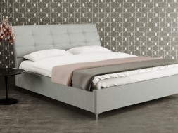 CLAUDIA - designová čalouněná postel (typ potahu A) 90 x 200 cm