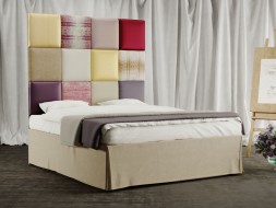 PARIS - čalouněná postel (typ potahu A) 140 x 200 cm