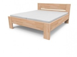 NIKOLETA - masivní dubová postel s plným čelem 90 x 200 cm